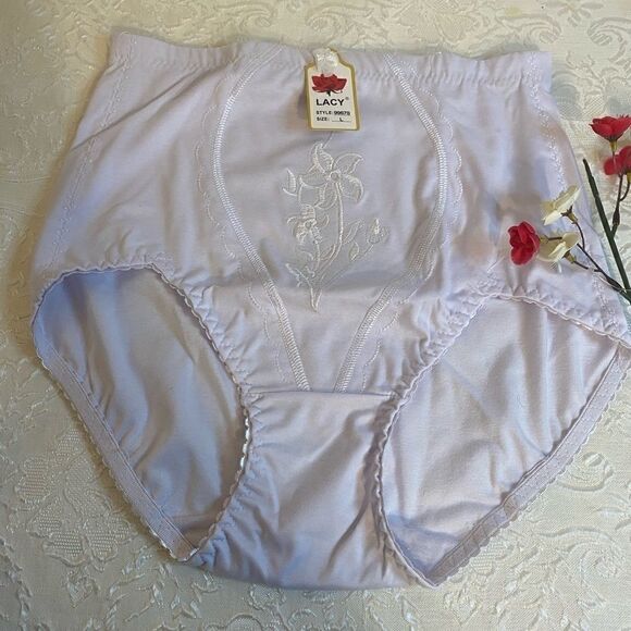 Lacy assorted embroidery design print Underwear L - Picture 3 of 16